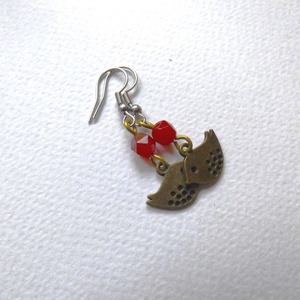 Madárszerelem fülbevaló - ékszer - fülbevaló - lógó fülbevaló - Meska.hu