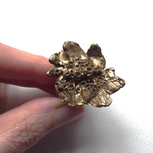 Sziklavirág bronz gyűrű - ékszer - gyűrű - figurális gyűrű - Meska.hu