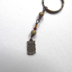 Bölcs bagoly kulcstartó, Táska & Tok, Kulcstartó & Táskadísz, Táskadísz, Ékszerkészítés, Fémmegmunkálás, MESKA