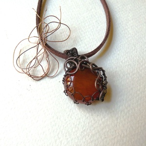 Izzó naplemente réz medál, Ékszer, Nyaklánc, Medál, Ékszerkészítés, Fémmegmunkálás, MESKA