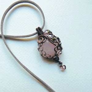 Gyengéd érzelmek - ásványos réz medál - ékszer - nyaklánc - medál - Meska.hu