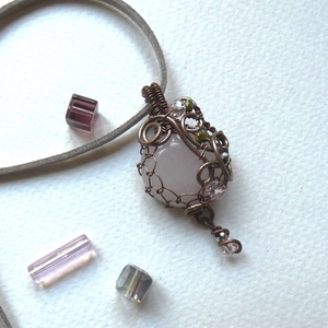 Gyengéd érzelmek - ásványos réz medál, Ékszer, Nyaklánc, Medál, Ékszerkészítés, Fémmegmunkálás, MESKA