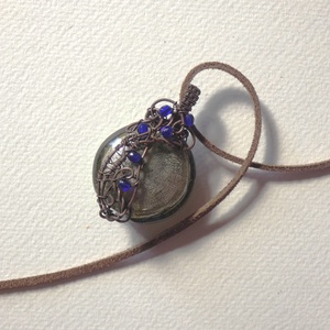 Esőfelhők réz medál - Meska.hu