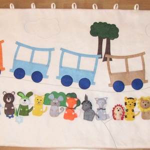 Vonatos falvédő  200X80 -  - Meska.hu