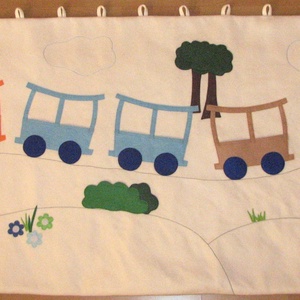 Vonatos falvédő  200X80 -  - Meska.hu