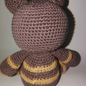 Horgolt sötétbarna Maci  _Amigurumi figura - játék & sport - plüssállat & játékfigura - maci - Meska.hu