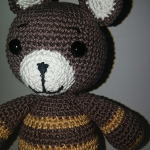 Horgolt sötétbarna Maci  _Amigurumi figura, Játék & Sport, Plüssállat & Játékfigura, Maci, Horgolás, MESKA