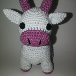 Horgolt Nyuszi/ Gida/Kis tehén _Amigurumi figura - játék & sport - plüssállat & játékfigura - zsiráf - Meska.hu