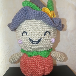 Hallowen alkalom - Horgolt tök boszorkány  _Amigurumi figura, Játék & Sport, Plüssállat & Játékfigura, Cica, Horgolás, MESKA