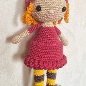 Horgolt BABA (meggypiros) _Amigurumi figura - játék & sport - plüssállat & játékfigura - ember - Meska.hu