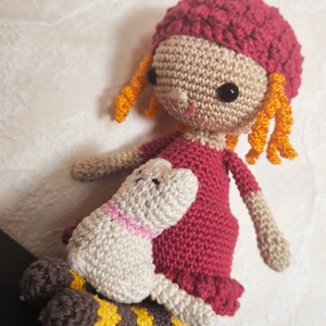 Horgolt BABA (meggypiros) _Amigurumi figura - játék & sport - plüssállat & játékfigura - ember - Meska.hu