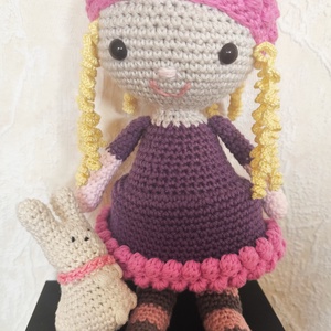 Horgolt BABA (rózsaszín) _Amigurumi figura, Játék & Sport, Plüssállat & Játékfigura, Ember, Horgolás, MESKA