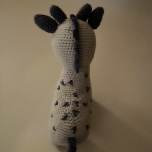 Zsiráf kék négylábon_Amigurumi figura - játék & sport - plüssállat & játékfigura - zsiráf - Meska.hu