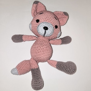 Lány róka rózsaszínben_Amigurumi figura, Játék & Sport, Plüssállat & Játékfigura, Róka, Horgolás, MESKA
