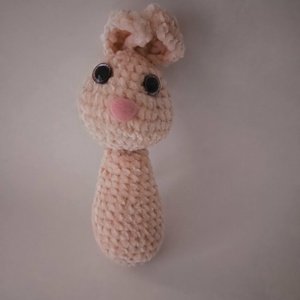 Maroknyuszi _Amigurumi figura, alvóka - játék & sport - plüssállat & játékfigura - nyuszi - Meska.hu
