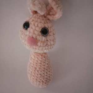 Maroknyuszi _Amigurumi figura, alvóka - játék & sport - plüssállat & játékfigura - nyuszi - Meska.hu
