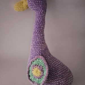 Puha lila liba _Amigurumi figura, alvóka, dísz - Meska.hu