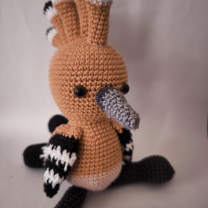 Búbos Banka _Amigurumi figura_Upupa epops - Meska.hu