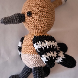 Búbos Banka _Amigurumi figura_Upupa epops - játék & sport - plüssállat & játékfigura - madár - Meska.hu