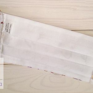 Textil szájmaszk/arcmaszk - kék rózsák -  - Meska.hu
