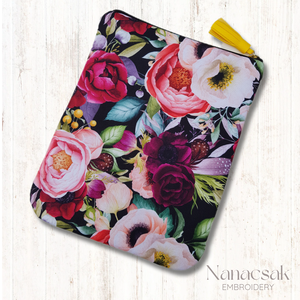 Hímzett könyvtok - napsárga - könyv & zene - könyvtok - Meska.hu