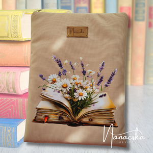 Margarétás könyvtok , Könyv & Zene, Könyvtok, Hímzés, Varrás, MESKA