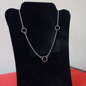 Fém karikás nyaklánc (Uchiha Itachi ihlette cosplay kellék) - esküvő - ékszer - nyaklánc - Meska.hu