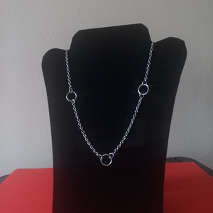 Fém karikás nyaklánc (Uchiha Itachi ihlette cosplay kellék) - esküvő - ékszer - nyaklánc - Meska.hu