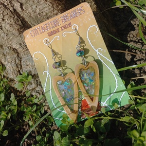 Suncatcher fülbevalók - ékszer - fülbevaló - karika fülbevaló - Meska.hu