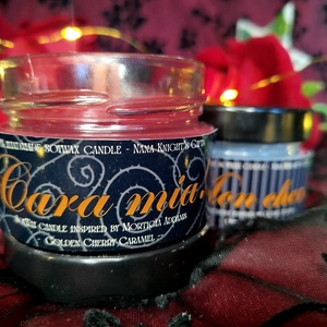 [Cseresznyés karamell] - Cara mia!  szójaviasz illatgyertya, Otthon & Életmód, Gyertya, illat, aroma, Gyertya, Gyertya-, mécseskészítés, MESKA