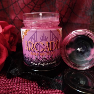 [Zöldalma és Ibolya] - ARCADIA szójaviasz illatgyertya, Otthon & Életmód, Gyertya, illat, aroma, Gyertya, Gyertya-, mécseskészítés, MESKA