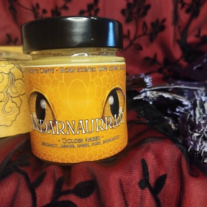 [Borostyán] - Andarna szójaviasz illatgyertya, Otthon & Életmód, Gyertya, illat, aroma, Gyertya, Gyertya-, mécseskészítés, MESKA