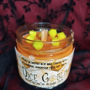 [Sütőtökös almás pite ] - DiceGoblin szójaviasz illatgyertya ajándék kockával - otthon & életmód - gyertya, illat, aroma - gyertya - Meska.hu