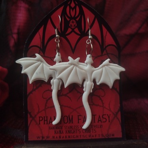 Sárkány fülbevaló � Vorugal - Meska.hu