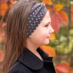 Elasztikus, csavaros elejű fejpánt, hajpánt, fülvédőpánt - ruha & divat - sál, sapka, kendő - fejpánt - Meska.hu