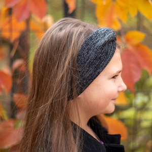 Elasztikus, csavaros elejű fejpánt hajpánt, fülvédőpánt - Meska.hu