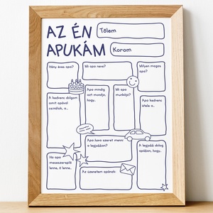 Nyomtatható egyedi ajándék APÁNAK - Meska.hu
