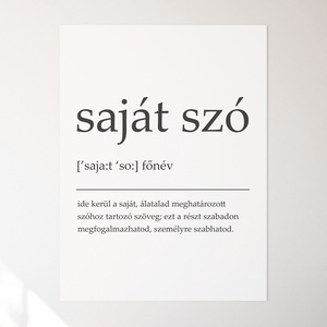 Nyomtatható egyedi saját feliratos, szavas kép - otthon & életmód - dekoráció - kép & falikép - vászonkép - Meska.hu