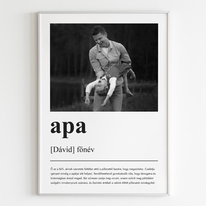 Fényképes ajándék APÁNAK - otthon & életmód - dekoráció - kép & falikép - poszter - Meska.hu