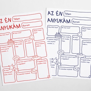 Nyomtatható egyedi ajándék ANYÁNAK - otthon & életmód - papír, írószer - ajándékozás kellékei - képeslap, üdvözlőlap - Meska.hu