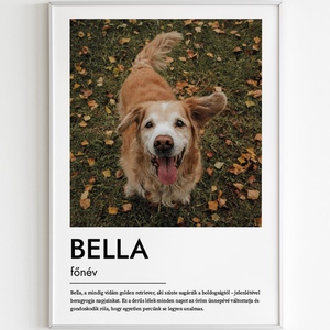 Emlékőrző kutya portré saját fotóból, Otthon & Életmód, Dekoráció, Kép & Falikép, Poszter, Fotó, grafika, rajz, illusztráció, MESKA