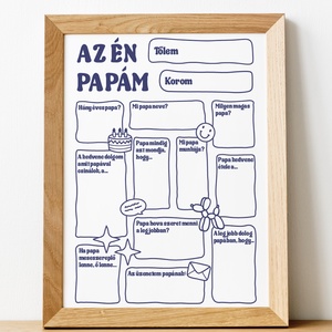 Nyomtatható egyedi ajándék PAPÁNAK - Meska.hu