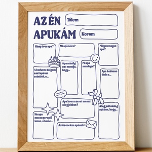 Nyomtatható egyedi ajándék APÁNAK - Meska.hu