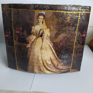díszdoboz, Ékszer, Ékszertartó, Ékszerdoboz, Decoupage, transzfer és szalvétatechnika, MESKA