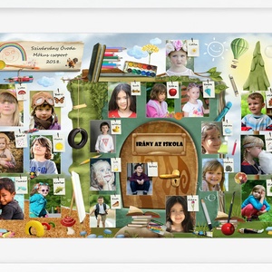 Ovis ballagó ajándék, tablókép, tablófotó, óvónéni búcsúztató, Óvoda, poszter, Ovis poszter, ovis jel -  - Meska.hu