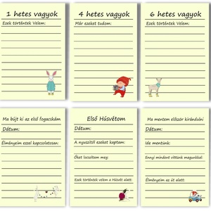 Kisfiú babakártya fotókártya milestone kártya milestone card mérföldkő kártya szülinapi poszter babakártya babaváró gift - otthon & életmód - papír, írószer - babanapló - Meska.hu
