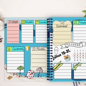 egyedi grafikájú határidőnapló filofax asztali naptár falinaptár emlékkönyv jegyzetfüzet notesz leckefüzet napló kalendá -  - Meska.hu