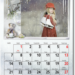 2024-es fényképes falinaptár, egyedi naptár fotós ajándék nagyinak nőknek férfiaknak vicces unokától karácsonyi ötlet - otthon & lakás - papír írószer - naptár & tervező - Meska.hu