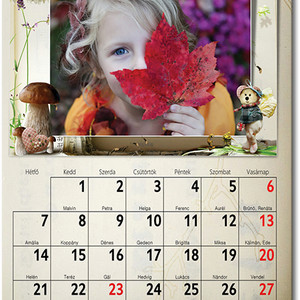 2022-es fényképes falinaptár, egyedi naptár fotós ajándék nagyinak nőknek férfiaknak vicces unokától karácsonyi ötlet - otthon & életmód - dekoráció - Meska.hu