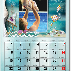 2022-es fényképes falinaptár, egyedi naptár fotós ajándék nagyinak nőknek férfiaknak vicces unokától karácsonyi ötlet - otthon & életmód - dekoráció - Meska.hu